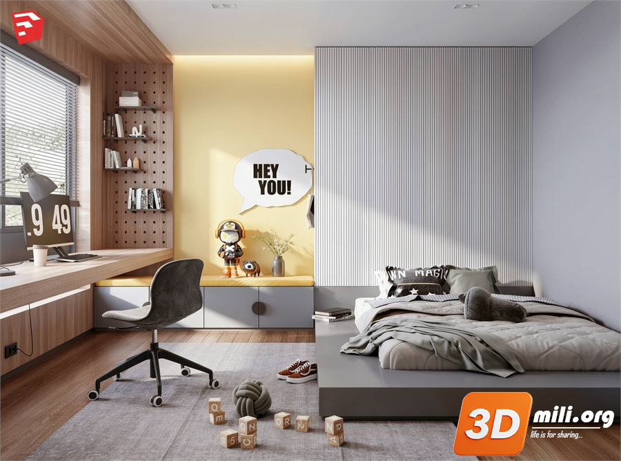 Children Room Scenes Skp FIles 